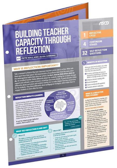 Front cover_Building Teacher Capacity Through Reflection (Quick Reference Guide)