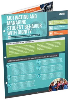 Front cover_Motivating and Managing Student Behavior with Dignity (Quick Reference Guide)