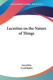 Front cover_Lucretius on the Nature of Things