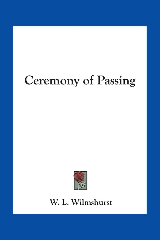Front cover_Ceremony of Passing