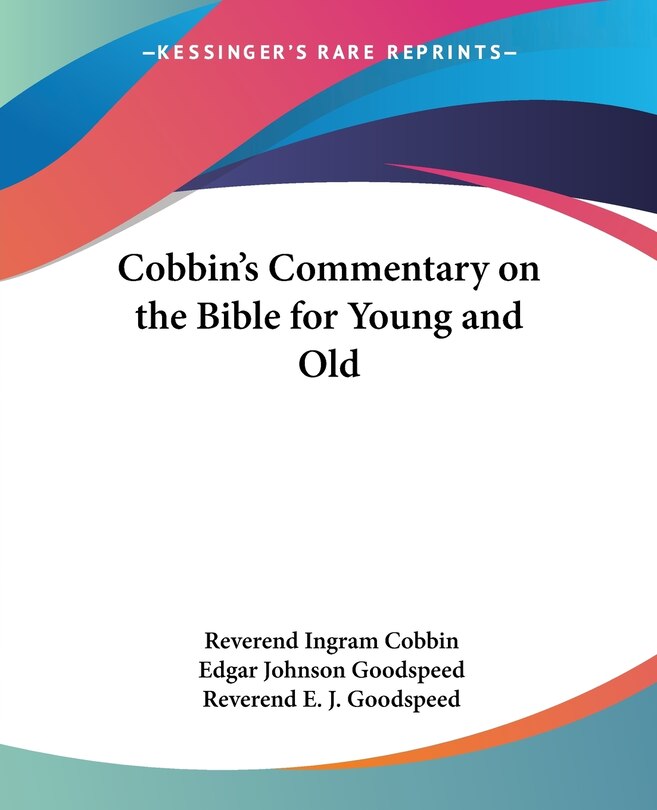 Front cover_Cobbin's Commentary on the Bible for Young and Old