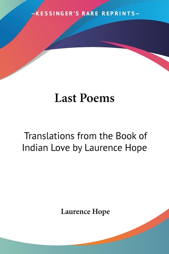 Front cover_Last Poems