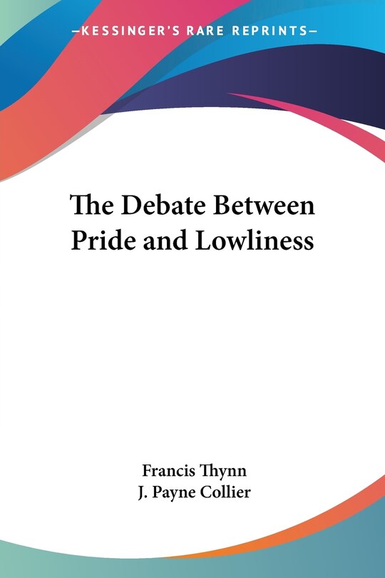 Front cover_The Debate Between Pride and Lowliness