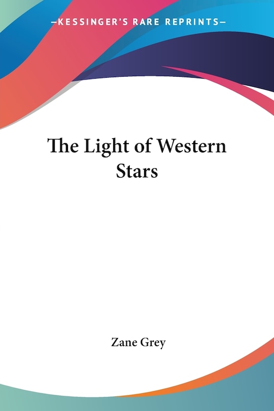 Front cover_The Light of the Western Stars