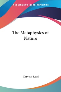 Front cover_The Metaphysics of Nature