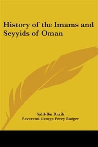 Front cover_History of the Imams and Seyyids of Oman