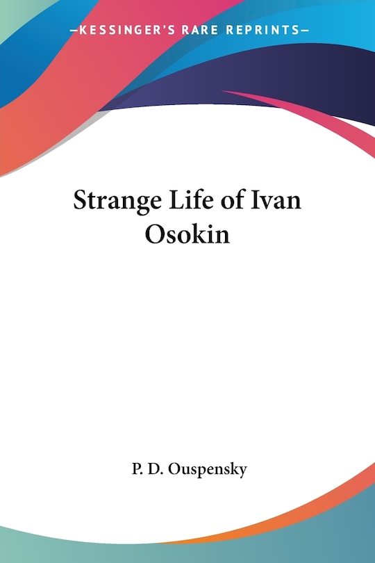 Front cover_Strange Life of Ivan Osokin