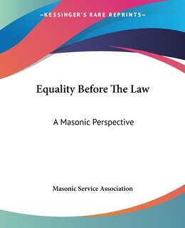 Front cover_Equality Before The Law
