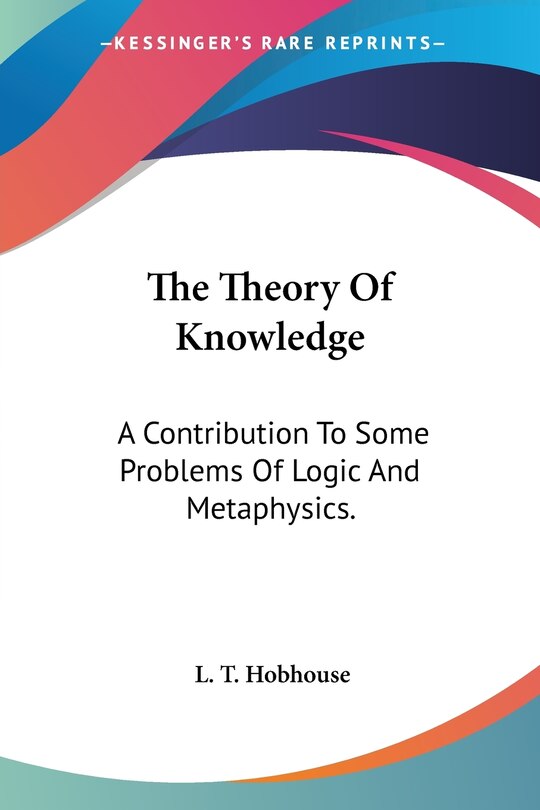 Couverture_The Theory Of Knowledge