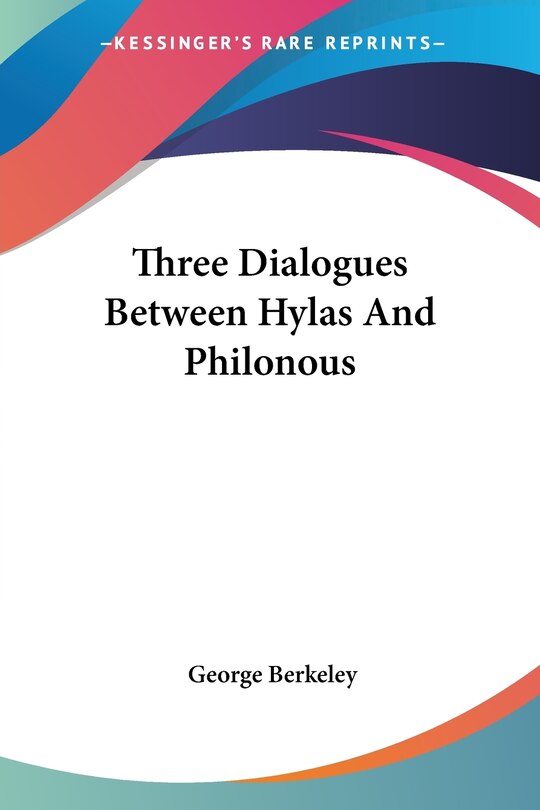 Couverture_Three Dialogues Between Hylas and Philonous