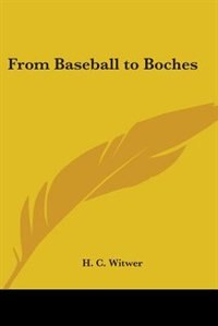 Couverture_From Baseball to Boches