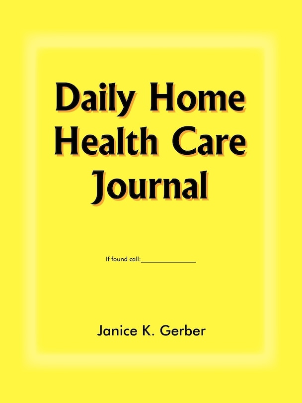 Front cover_Daily Home Health Care Journal