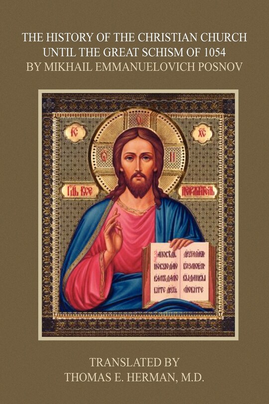 Couverture_The History Of The Christian Church Until The Great Schism Of 1054
