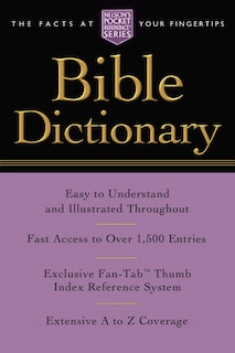 Front cover_Pocket Bible Dictionary