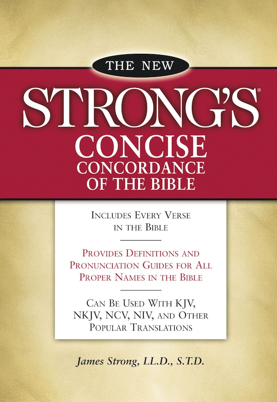 Couverture_New Strong's Concise Concordance Of The Bible