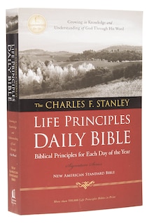 Front cover_Nasb, The Charles F. Stanley Life Principles Daily Bible, Paperback
