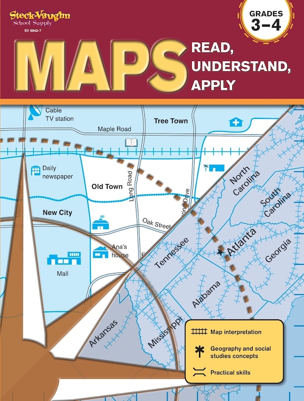 Maps: Read, Understand, Apply Reproducible Grades 3-4