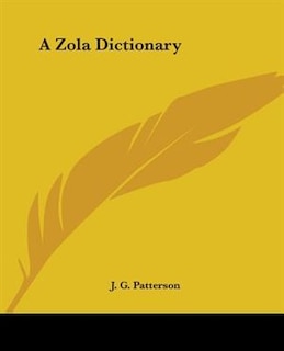 Front cover_A Zola Dictionary