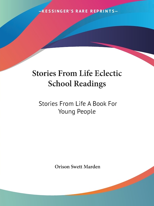 Couverture_Stories From Life Eclectic School Readings