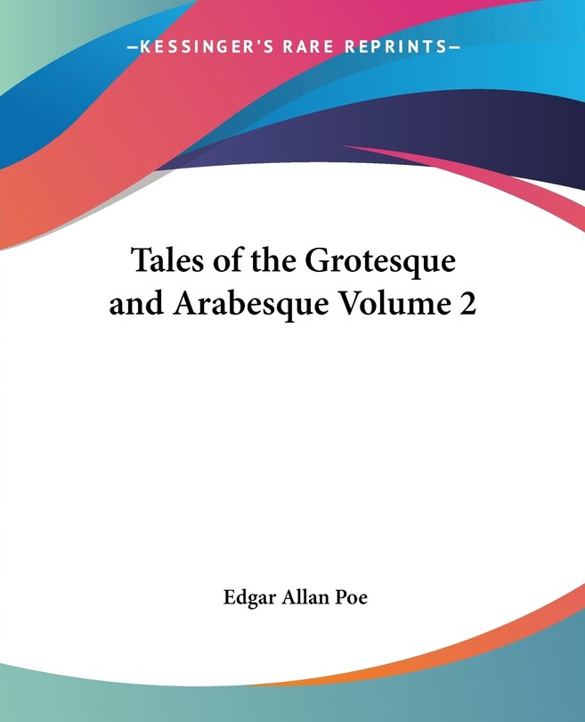 Couverture_Tales Of The Grotesque And Arabesque Volume 2