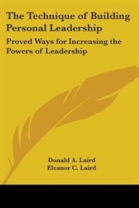 Couverture_The Technique of Building Personal Leadership