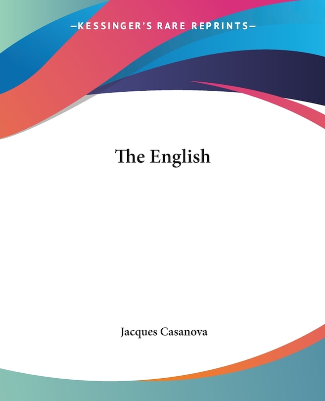 Front cover_The English