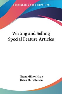 Couverture_Writing and Selling Special Feature Articles