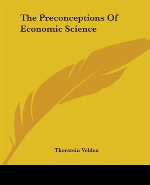 Front cover_The Preconceptions Of Economic Science
