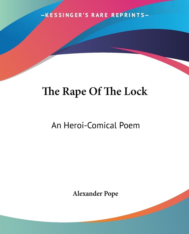 Front cover_The Rape Of The Lock