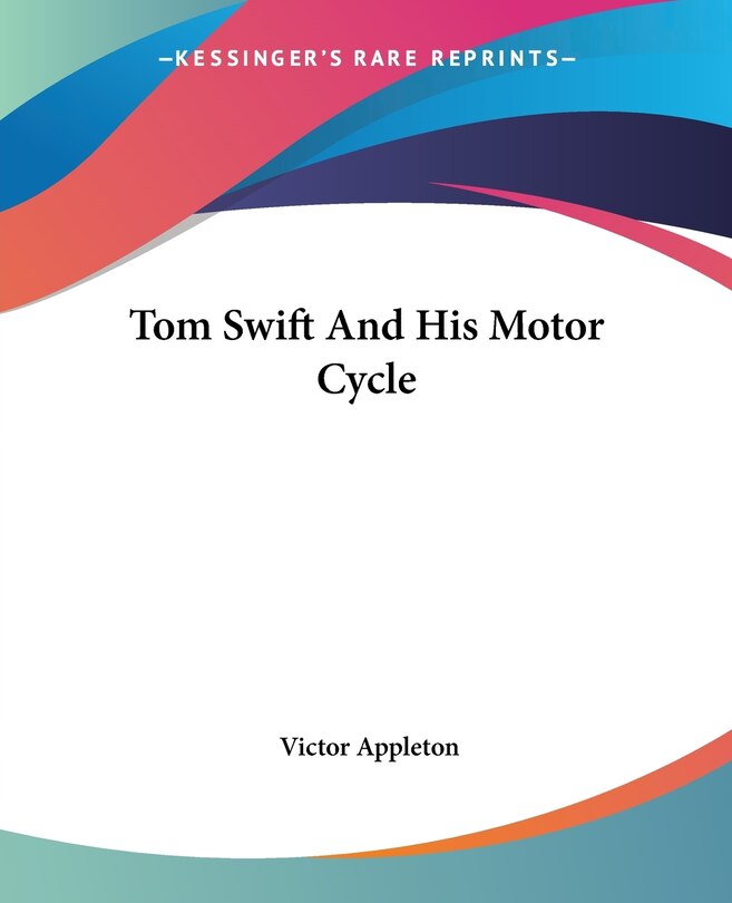 Couverture_Tom Swift And His Motor Cycle