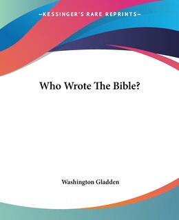 Couverture_Who Wrote The Bible?