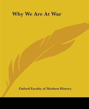 Front cover_Why We Are At War