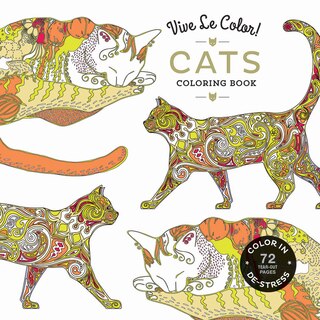 Couverture_Vive Le Color! Cats (adult Coloring Book)