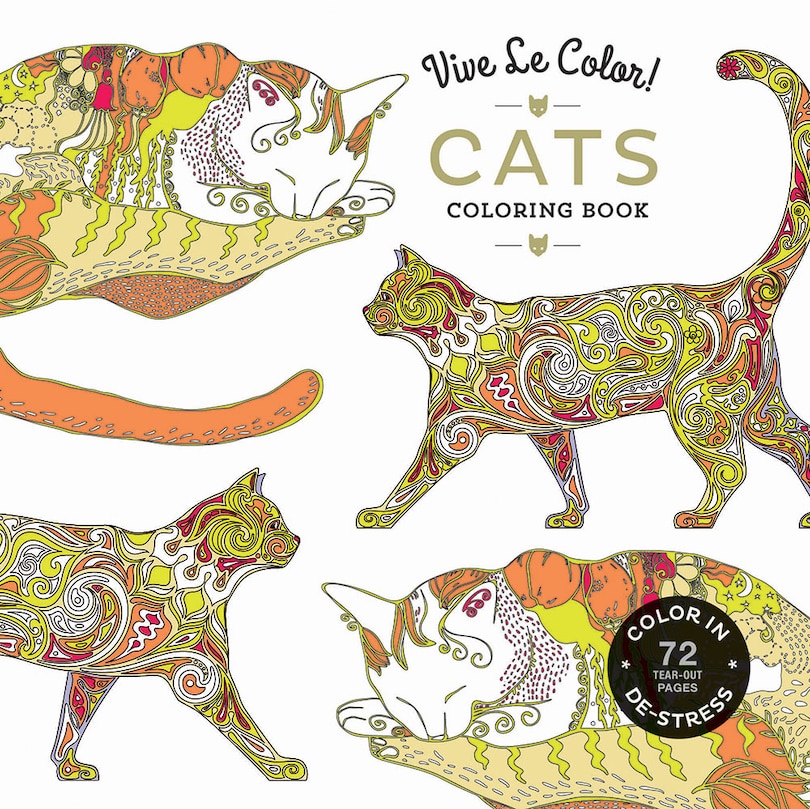 Couverture_Vive Le Color! Cats (adult Coloring Book)