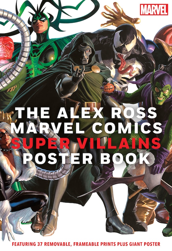 Front cover_The Alex Ross Marvel Comics Super Villains Poster Book