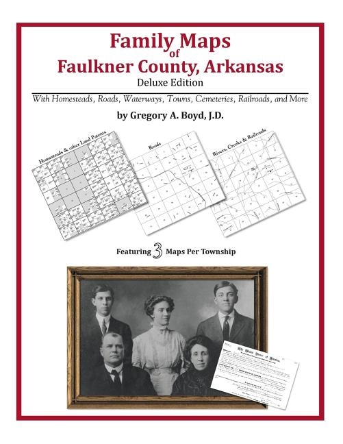 Front cover_Family Maps of Faulkner County, Arkansas