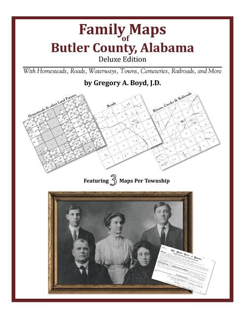 Front cover_Family Maps Of Butler County, Alabama, Deluxe Edition