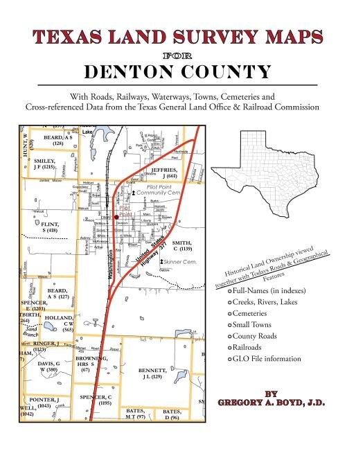 Front cover_Texas Land Survey Maps for Denton County