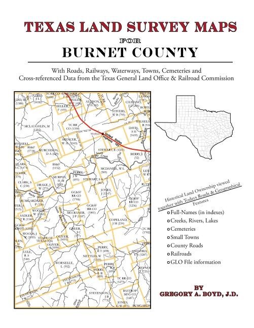 Front cover_Texas Land Survey Maps for Burnet County