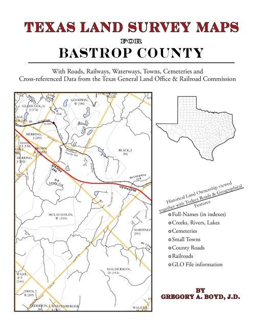 Front cover_Texas Land Survey Maps for Bastrop County
