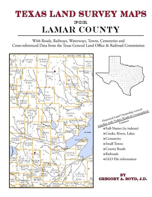 Front cover_Texas Land Survey Maps for Lamar County