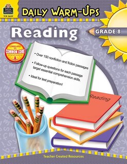 Front cover_Daily Warm-Ups: Reading Grade 8