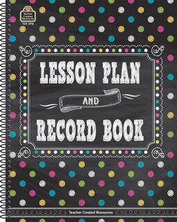 Front cover_Chalkboard Brights Lesson Plan and Record Book