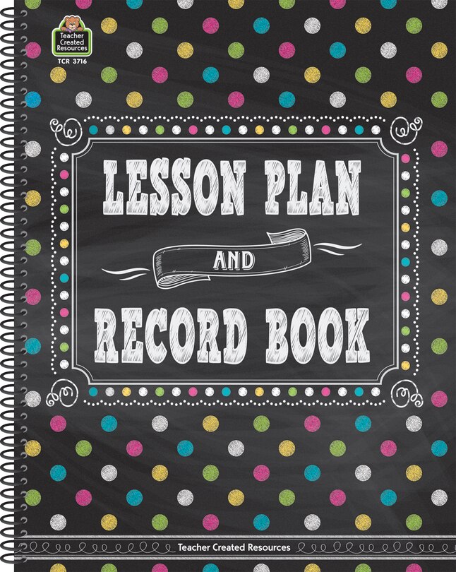 Front cover_Chalkboard Brights Lesson Plan and Record Book