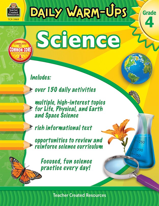 Front cover_Daily Warm-Ups: Science Grade 4