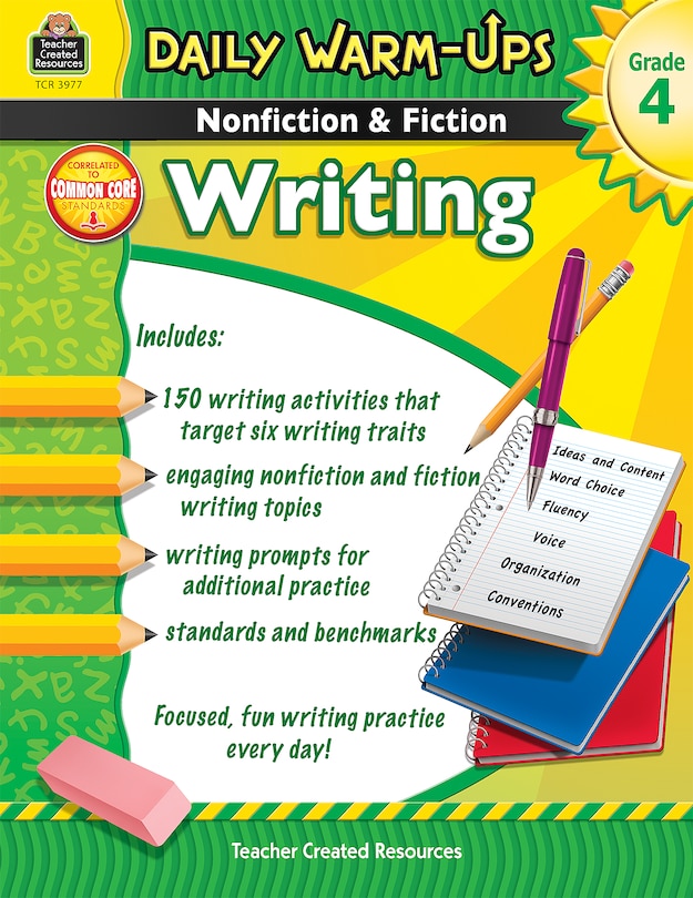 Front cover_Daily Warm-Ups: Nonfiction & Fiction Writing Grd 4