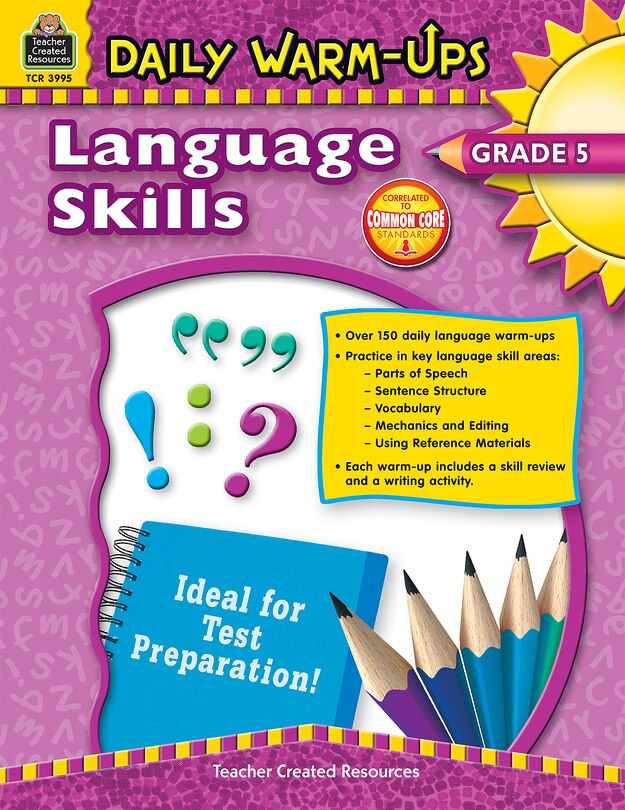 Front cover_Daily Warm-Ups: Language Skills Grade 5