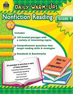 Front cover_Daily Warm-Ups: Nonfiction Reading Grd 4