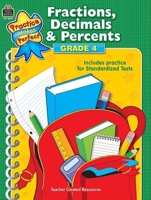 Couverture_Fractions, Decimals & Percents Grade 4