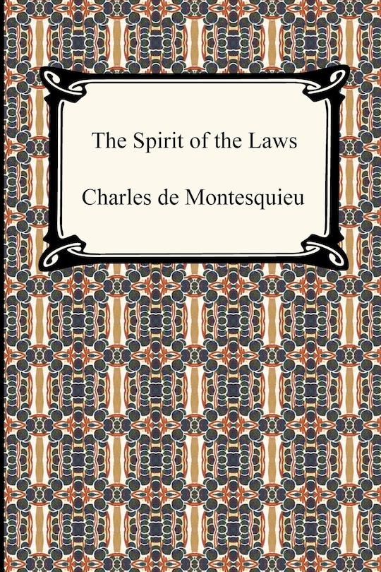 Front cover_The Spirit of the Laws